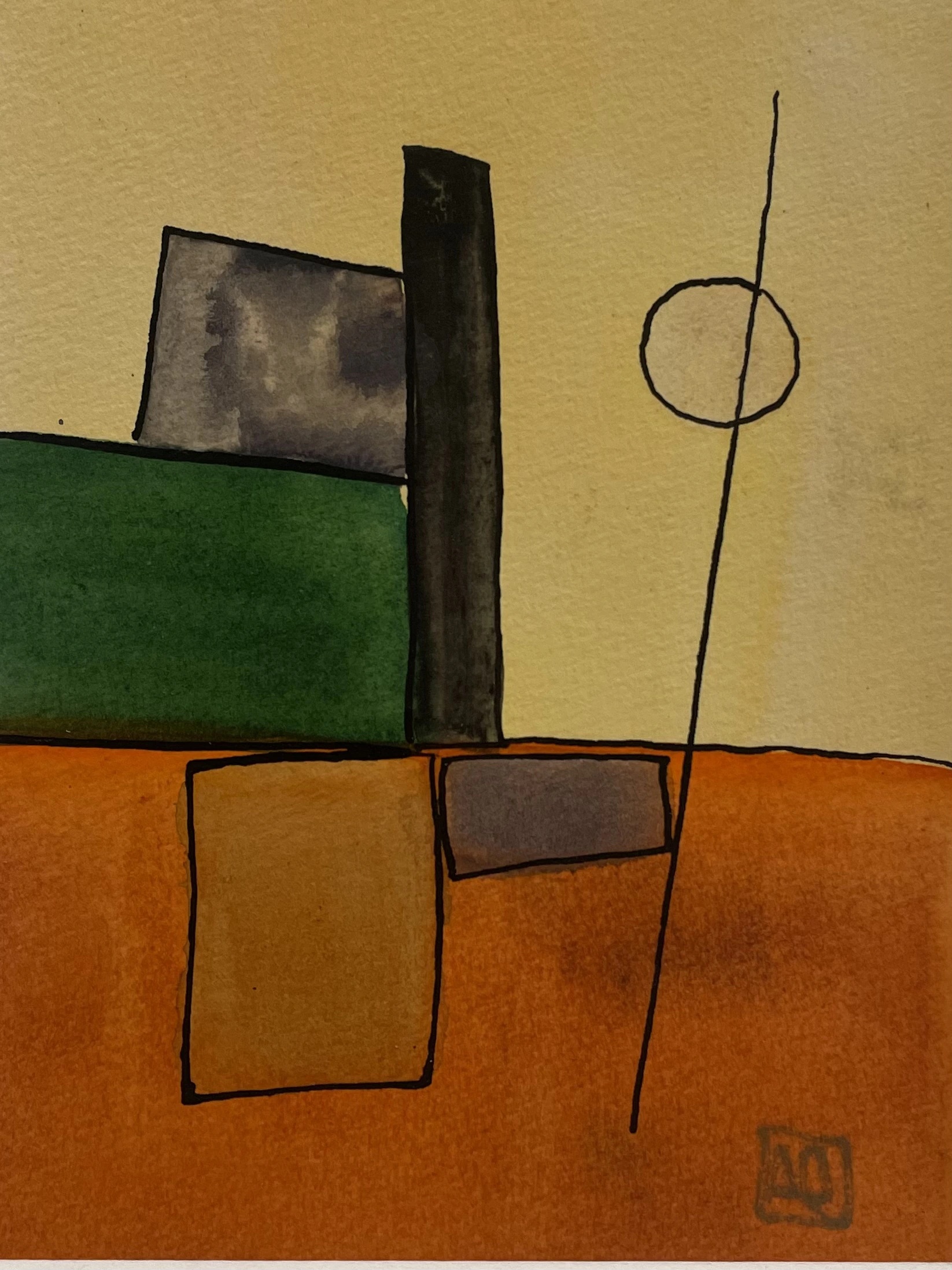 Étude à l'aquarelle en Ré majeur n° 1 — Arnaud Quercy