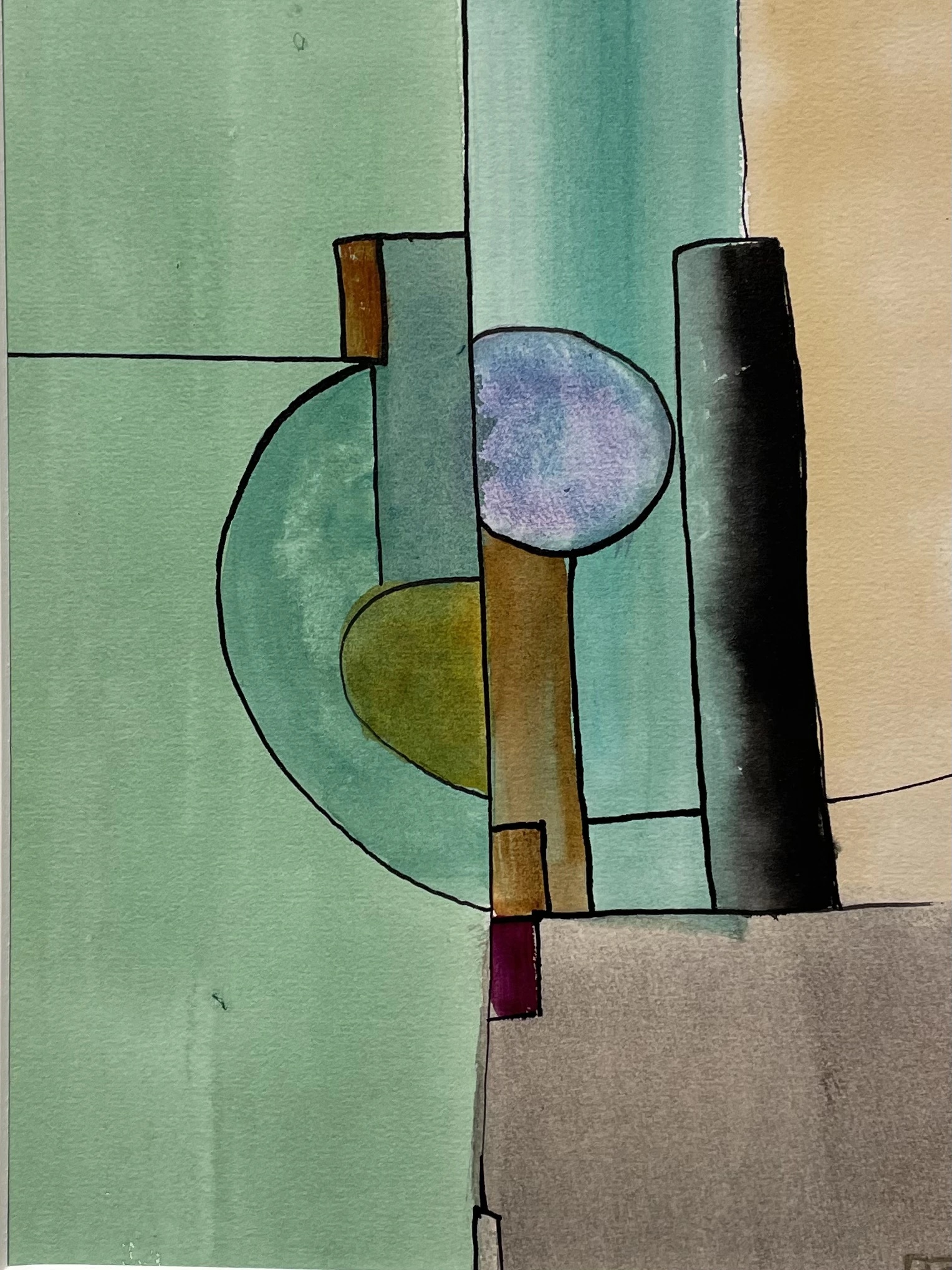 Étude à l'aquarelle en Fa dièse mineur n° 1 — Arnaud Quercy